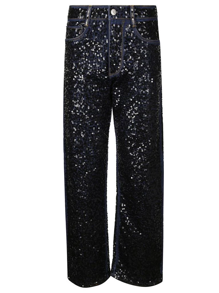 Parosh Straight Sequin Jeans 1