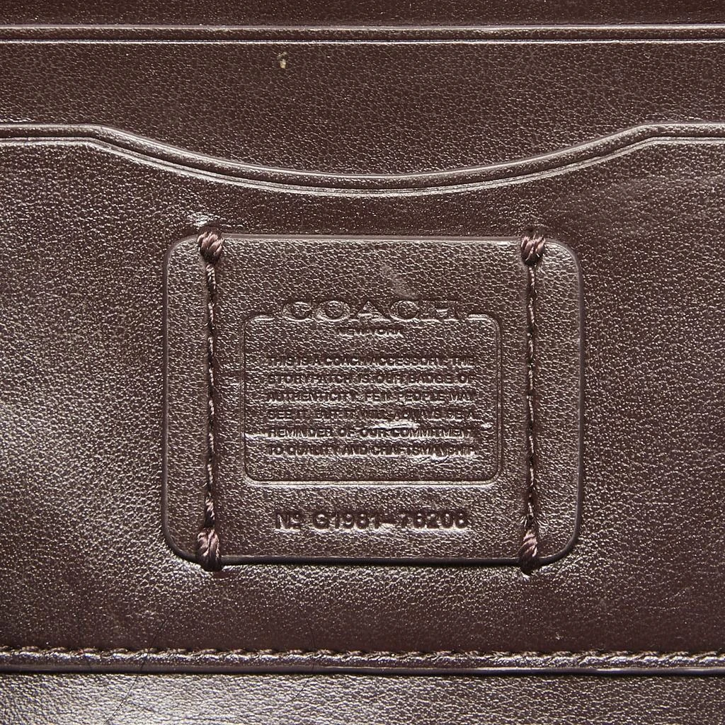 Coach Coach Black/Burgundy Leather Scallop Studded Marlow Crossbody Bag 9