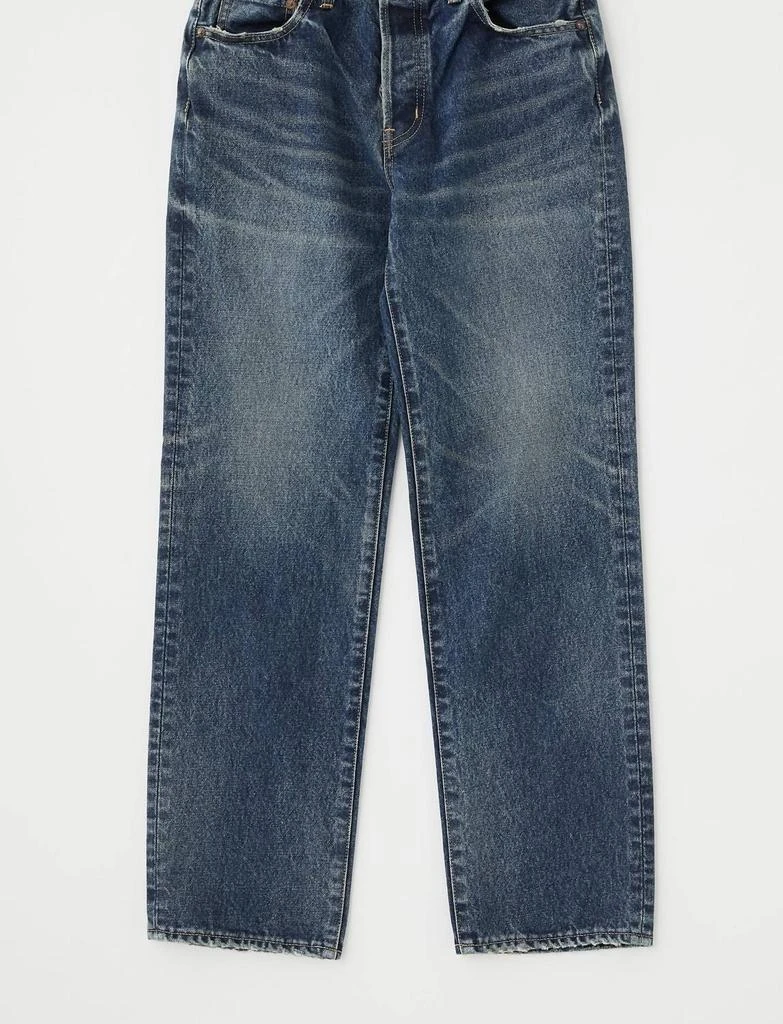 Moussy Vintage Bardin Straight Jeans In Dark Blue 2