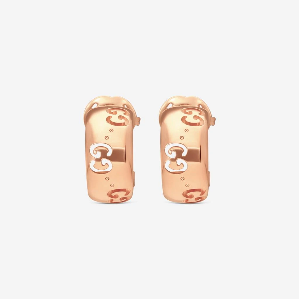 Gucci Gucci Icon 18K Rose Gold Hoop Earrings YBD80436100200U-copy