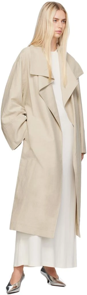 Totême Off-White Long-Sleeve Maxi Dress 4