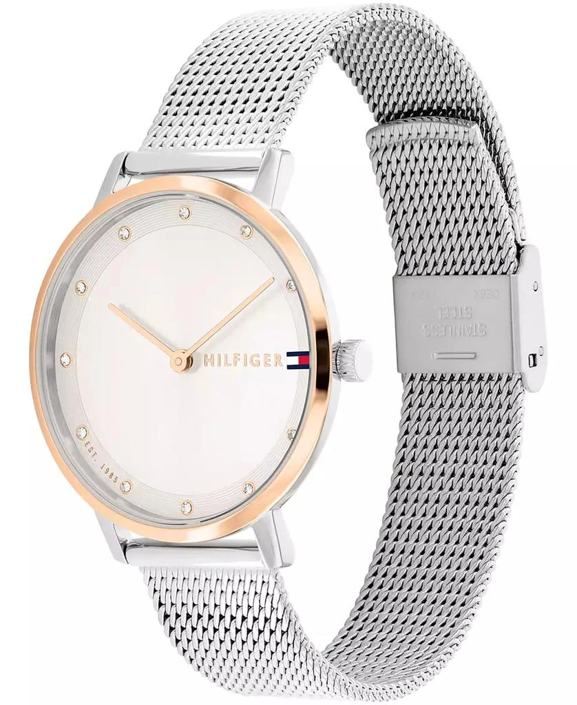 Tommy Hilfiger Women's Two Hand Silver-Tone Stainless Steel Watch 34mm 2