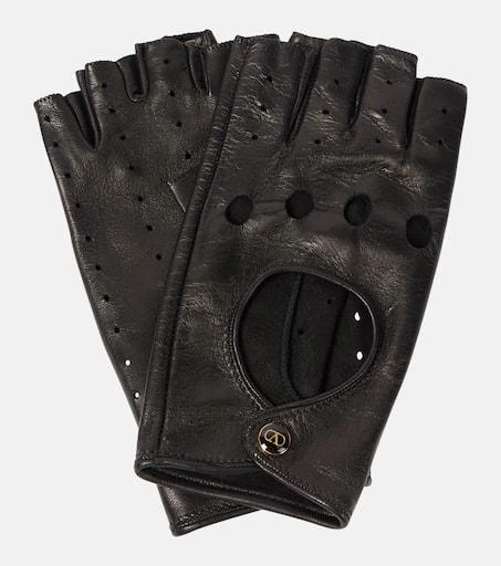 Valentino Leather fingerless gloves from MyTheresa
