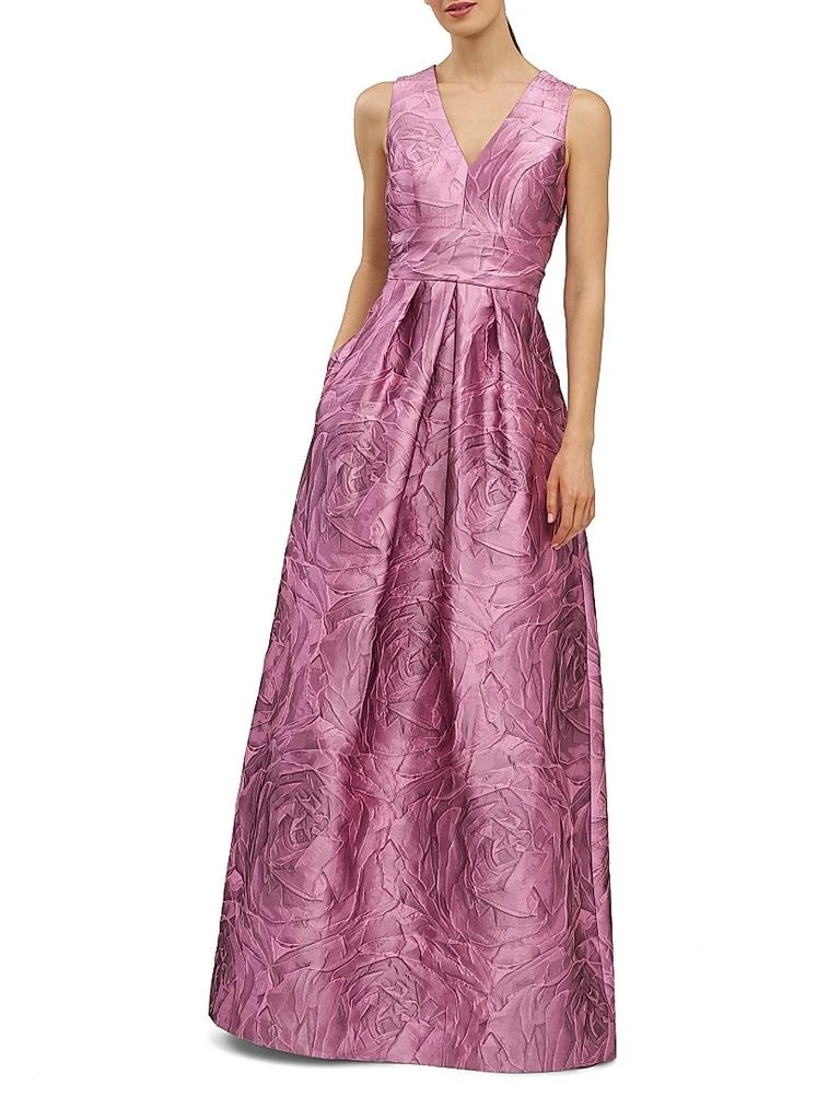 Kay Unger Mariah Jacquard Textured Gown 2