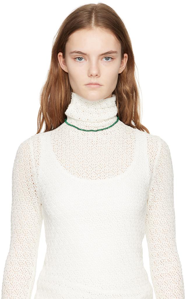 MATEO Green Malachite Beaded Choker