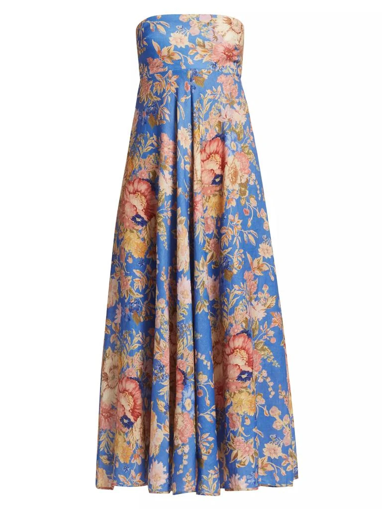 Zimmermann August Strapless Linen Maxi Dress 1