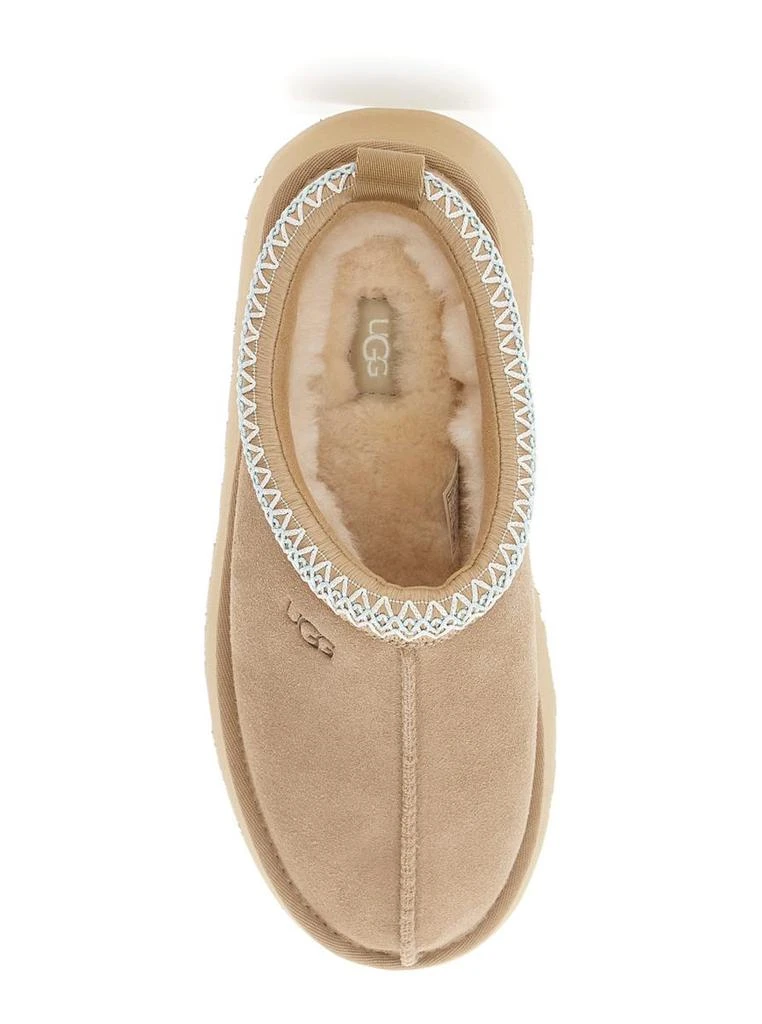 UGG 'Tazz' Beige Sabot With Embossed Logo In Suede Woman 4