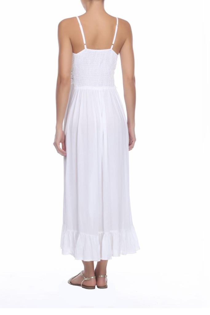 BOHO ME Lace V-Neck Spaghetti Straps Maxi Dress