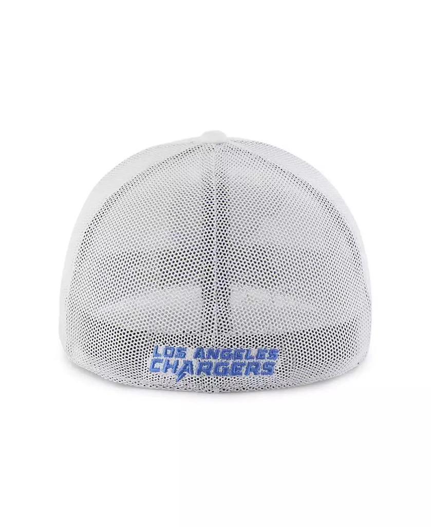 47 Brand Men
s White Los Angeles Chargers Snowball Trophy Stretch Fit Hat 2
