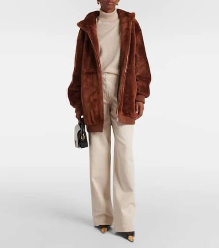 Yves Salomon Meteo shearling jacket 2