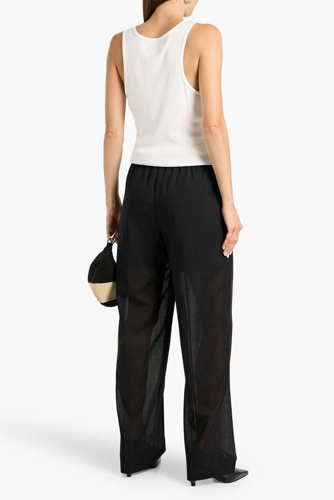 Theory Wool-blend wide-leg pants 3