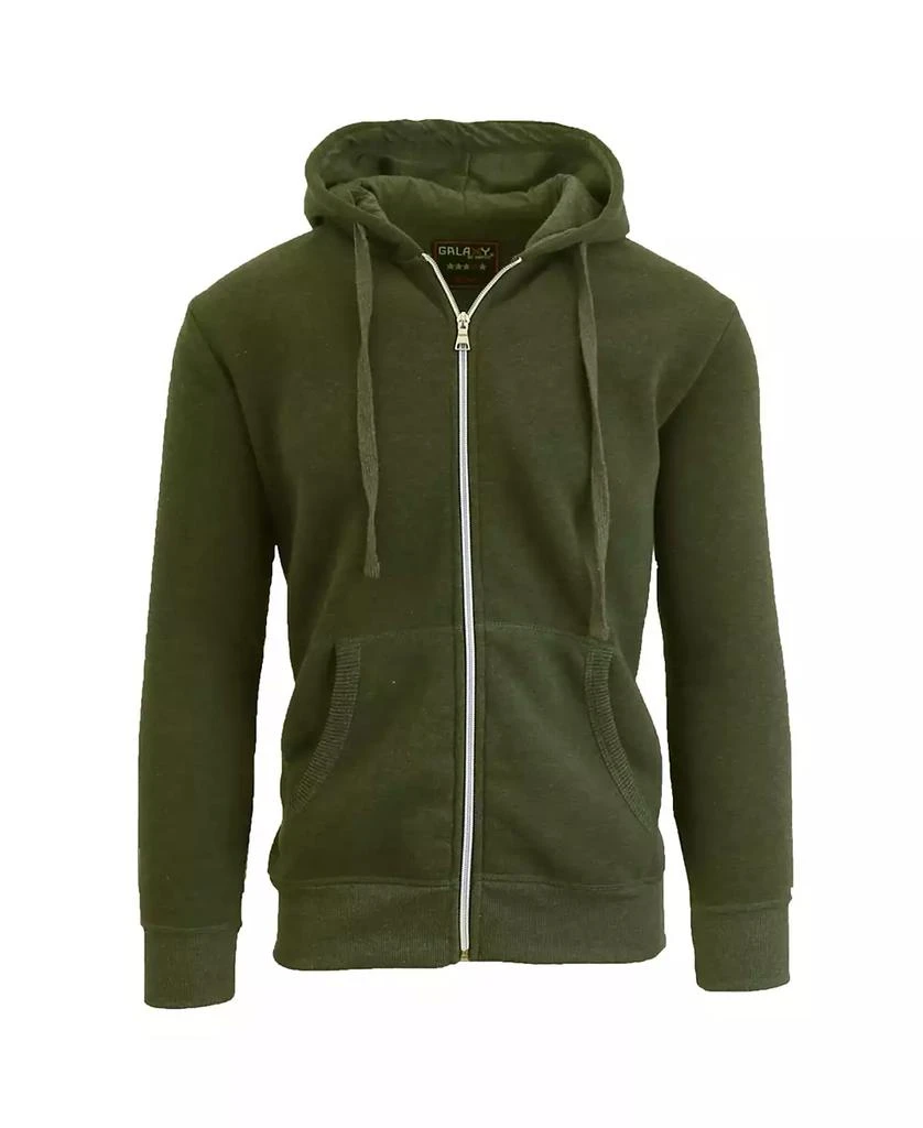 Galaxy By Harvic Men's Full Zip Fleece Hooded Sweatshirt 6