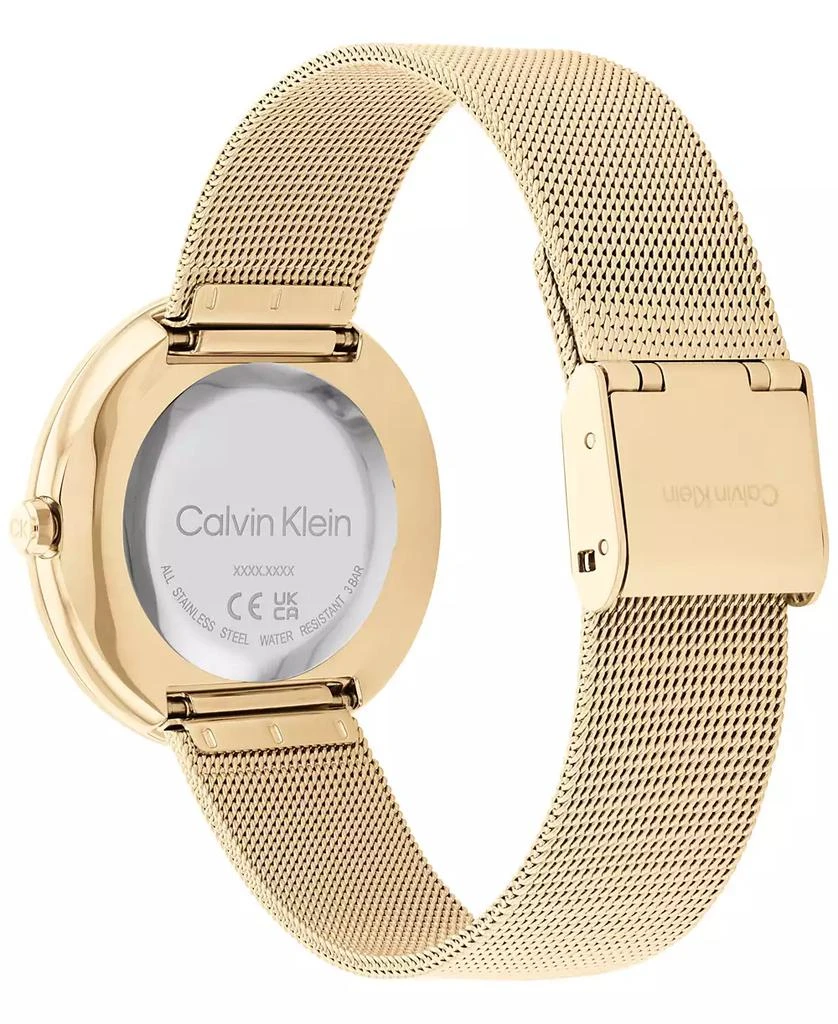 Calvin Klein Gold-Tone Mesh Bracelet Watch 34mm 3