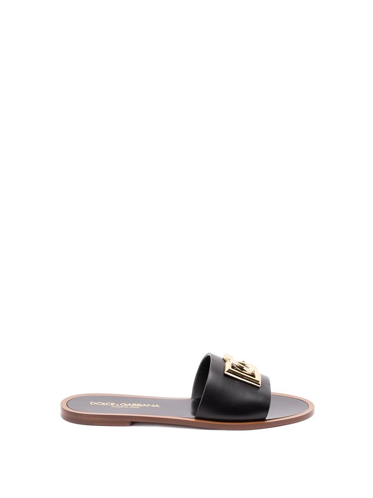 Dolce & Gabbana Ciabatta Flat Vitello Liscio - Sandals