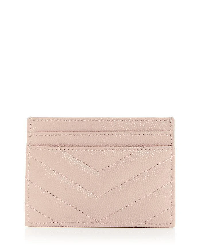 Yves Saint Laurent Cassandre Matelasse Card Case in Lambskin 3