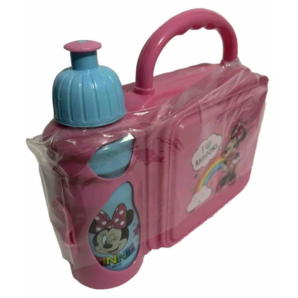 Disney Minnie Mouse Lunch Box Combo with Water Bottle Kids Set 2
