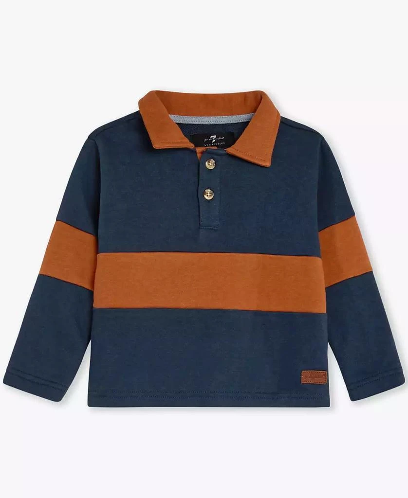 7 For All Mankind Baby Boys 2-Piece Sporty Polo Top and Jeans Set 2