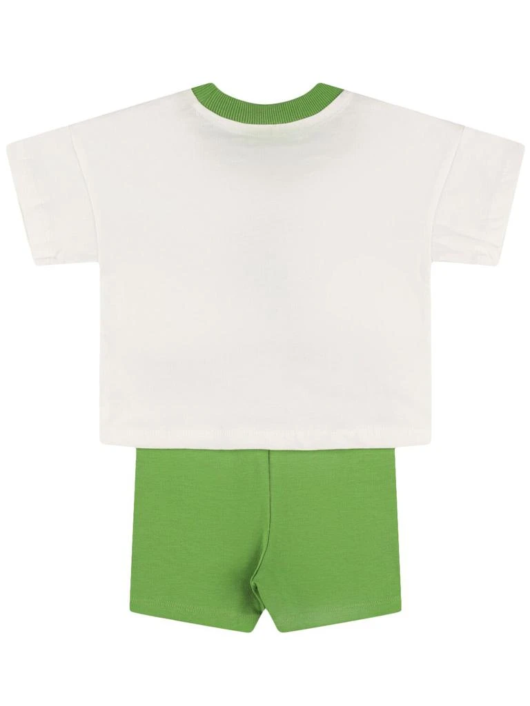 MINI RODINI Printed Organic Cotton T-shirt & Shorts 2