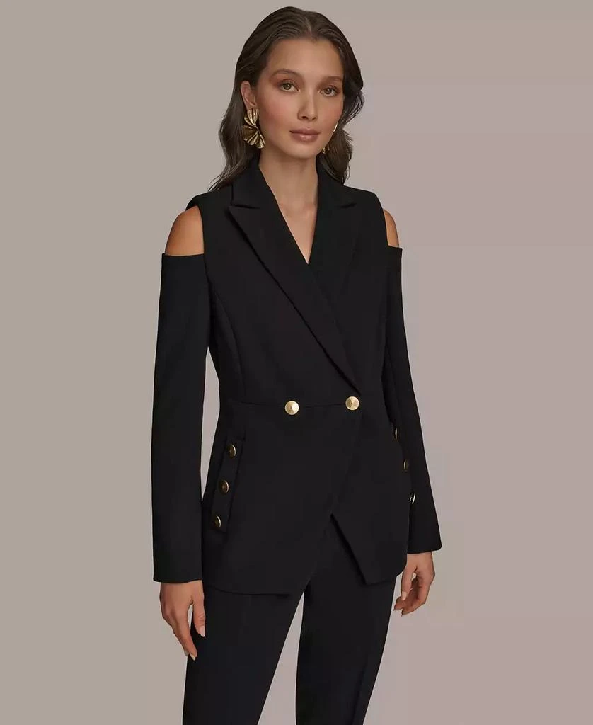 Donna Karan Women's Cold Shoulder Blazer 1