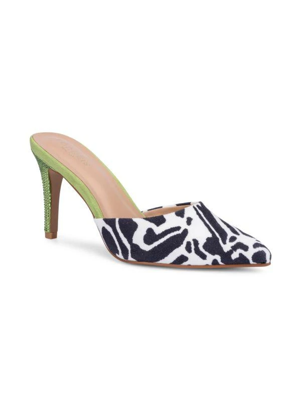 Torgeis Piper Zebra-Print Heel Mules 2