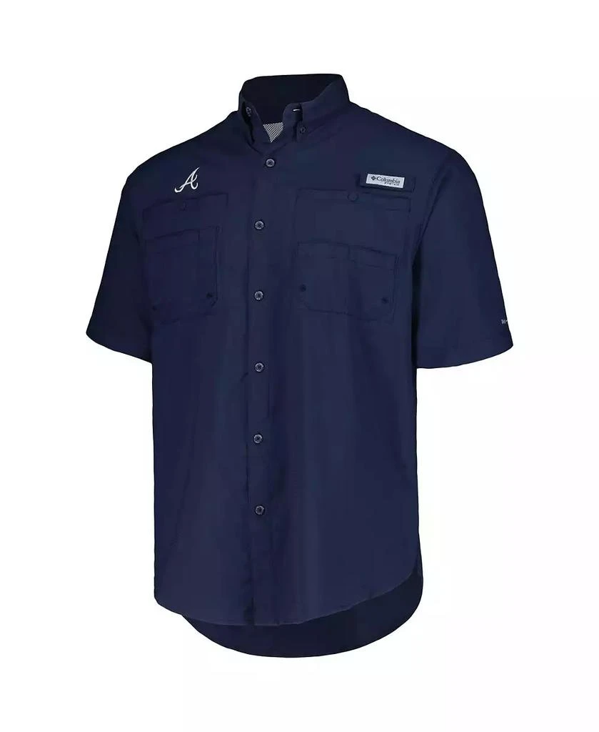 Columbia Men's Navy Atlanta Braves Tamiami Omni-Shade Button-Down Shirt 4