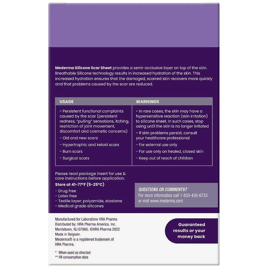 Mederma Medical Grade Silicone Scar Sheets, Improves Appearance of Old & New Scars Small 3
