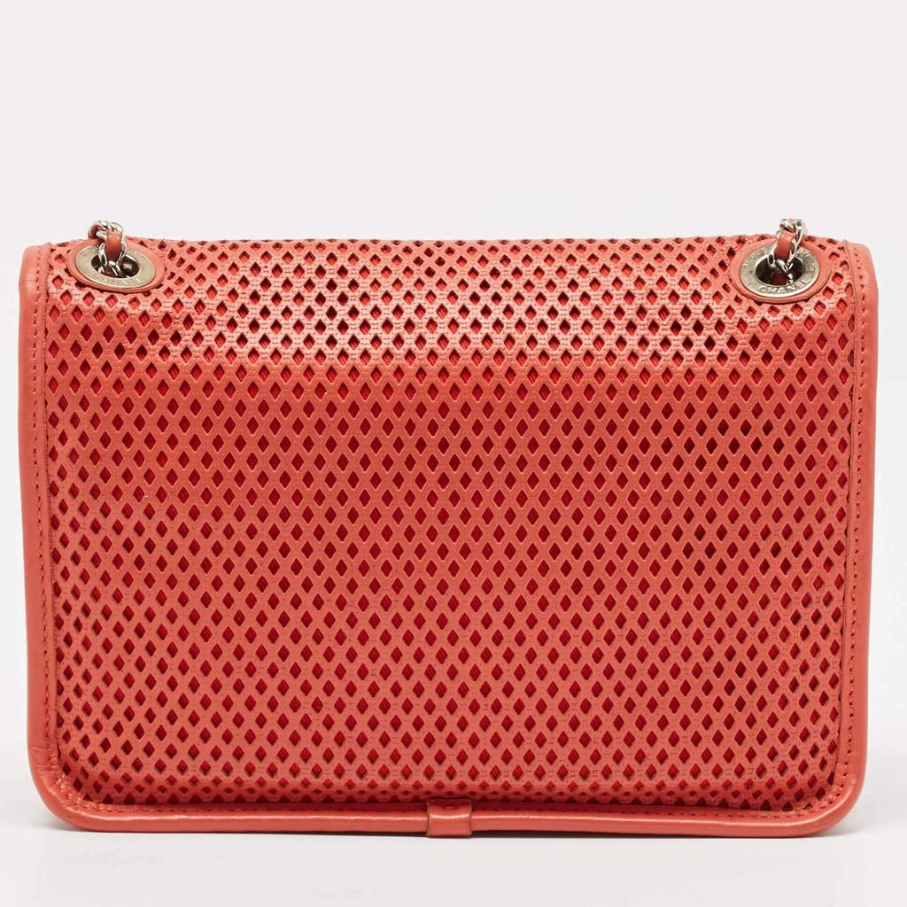 Chanel Chanel Red Perforated Leather Small Up In The Air Flap Bag 5