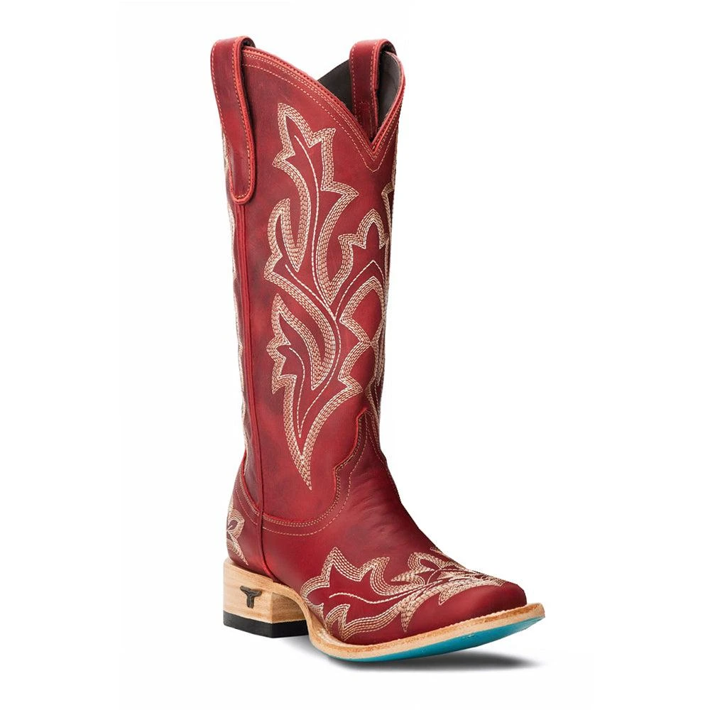 LANE Saratoga Embroidered Square Toe Cowboy Boots 2