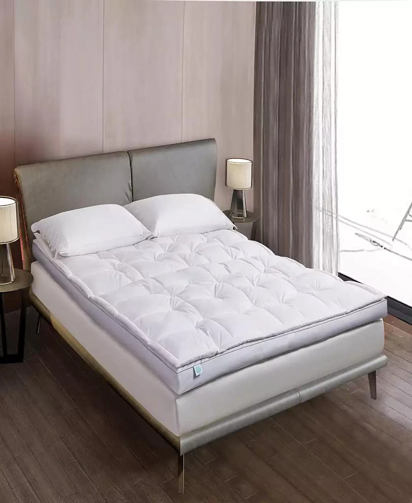 Martha Stewart 3'' White Down Top Featherbed 2