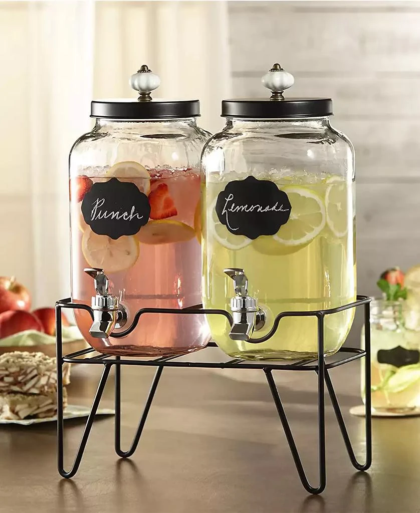 Style Setter Manchester 3.1 Liter Beverage Cold Drink Dispenser, Set of 2 2