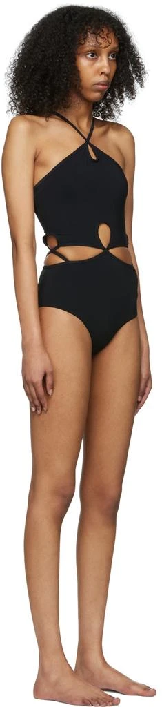 Christopher Esber Black Looped Halter One-Piece Swimsuit 2