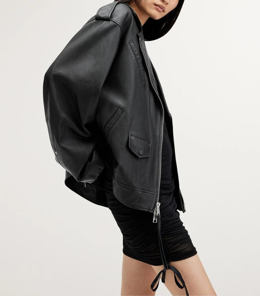 ALL SAINTS Leather Daylen Biker Jacket 5