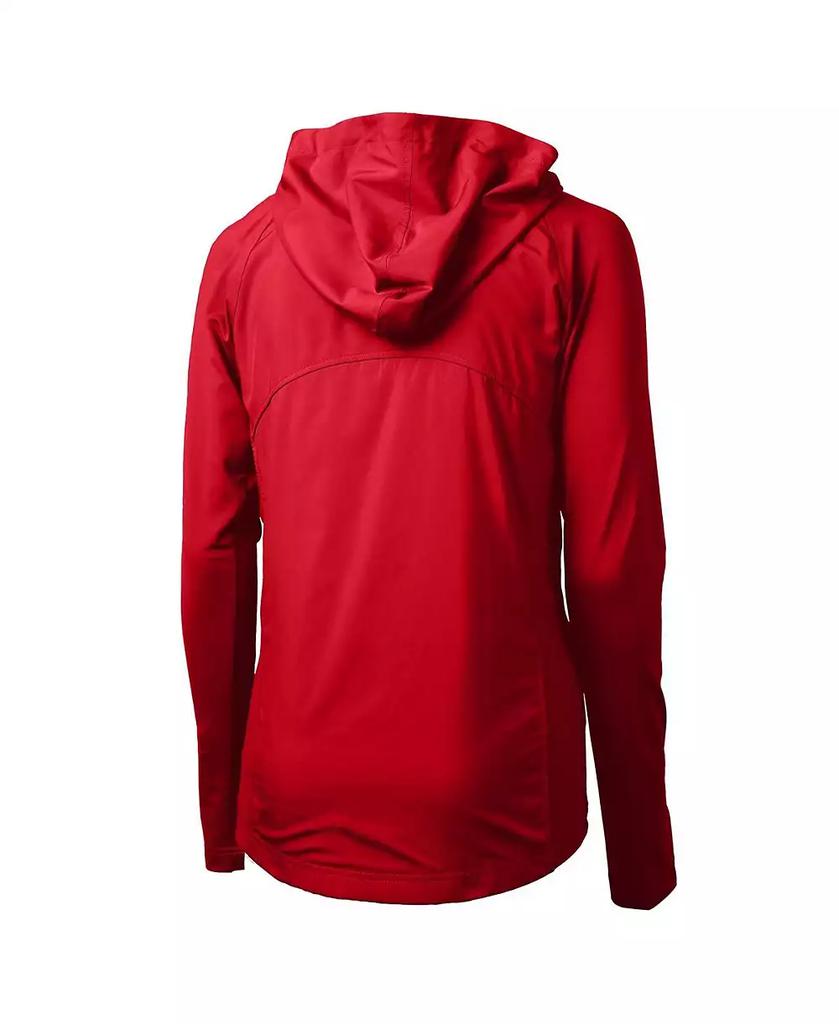 Cutter & Buck Women's Red NC State Wolfpack Adapt Eco Knit Hybrid Full-Zip Hoodie
