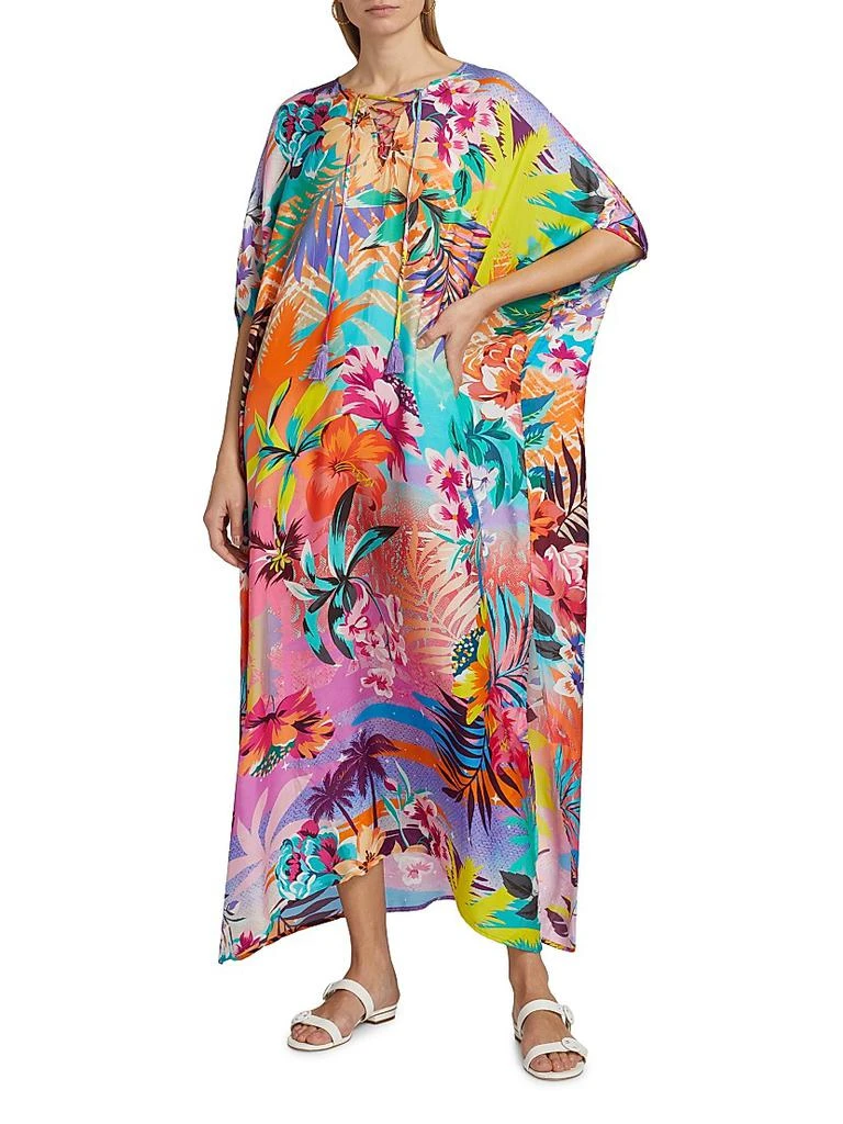 Johnny Was Zeru Tie-Neck Maxi Caftan 3