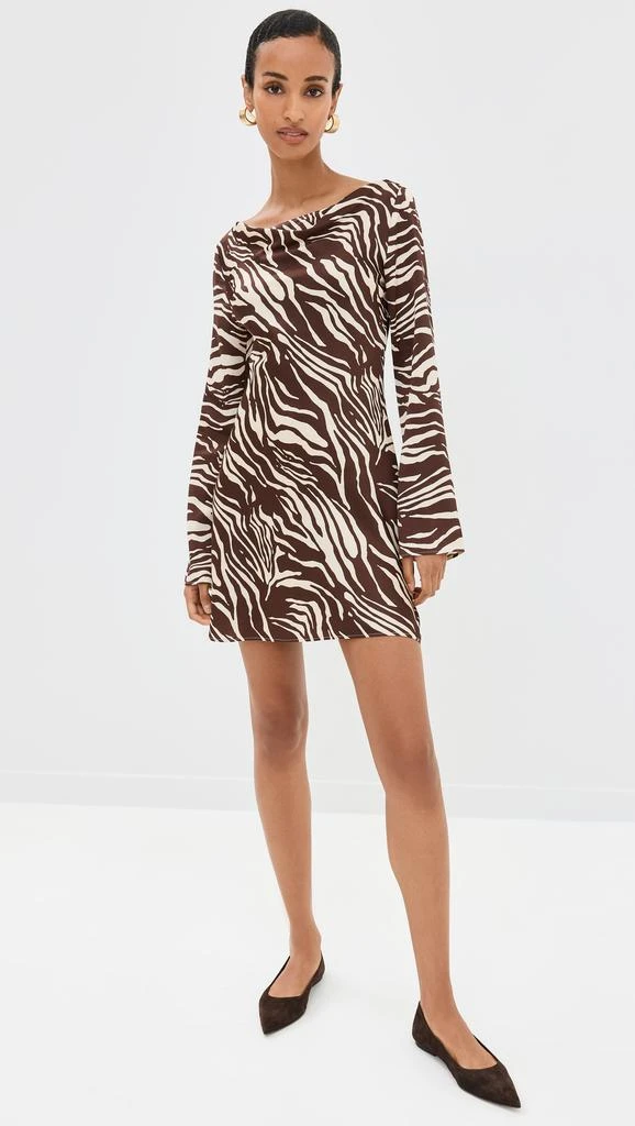 Reformation Pike Satin Dress 4