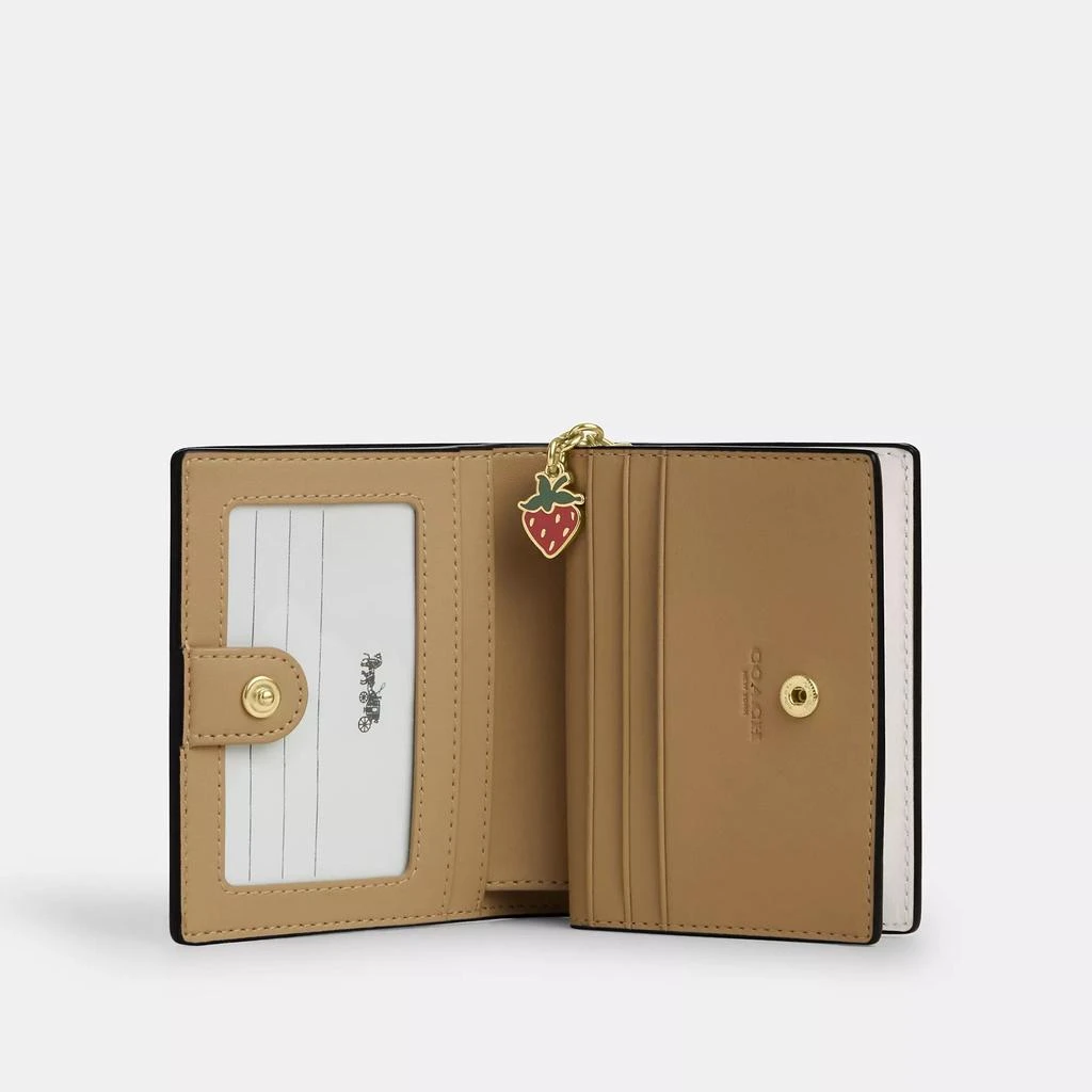 Coach Snap Wallet With Strawberry Print 2