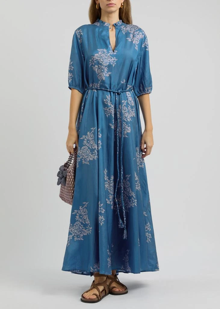 Hannah Artwear Oceanus floral-print silk maxi dress 4