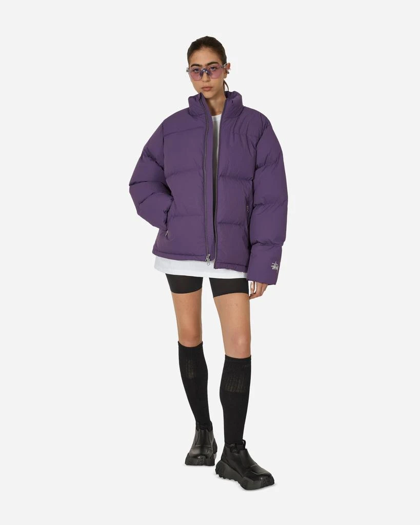 Stüssy Nylon Down Puffer Jacket Purple 4