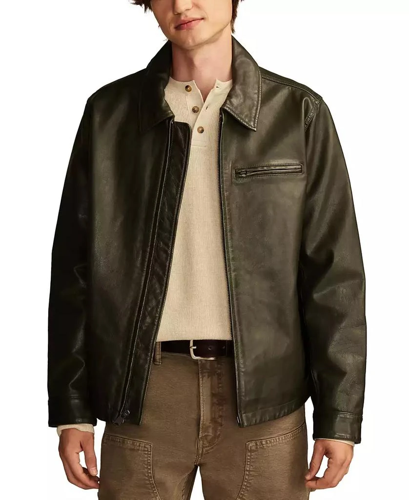 Lucky Brand Men's Leather Touring Jacket 1