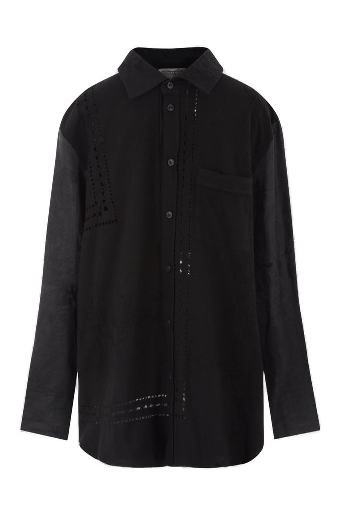 By Walid By Walid Long Sleeved Cut-Out Detailed Shirt