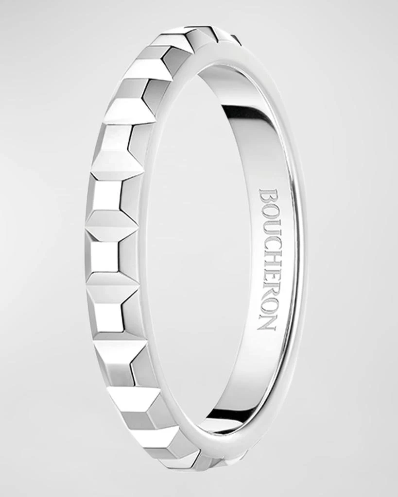 Boucheron Quatre Platinum Clou de Paris Band Ring 3