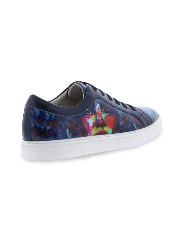 Robert Graham Greatwhite Paint Leather Sneakers 3