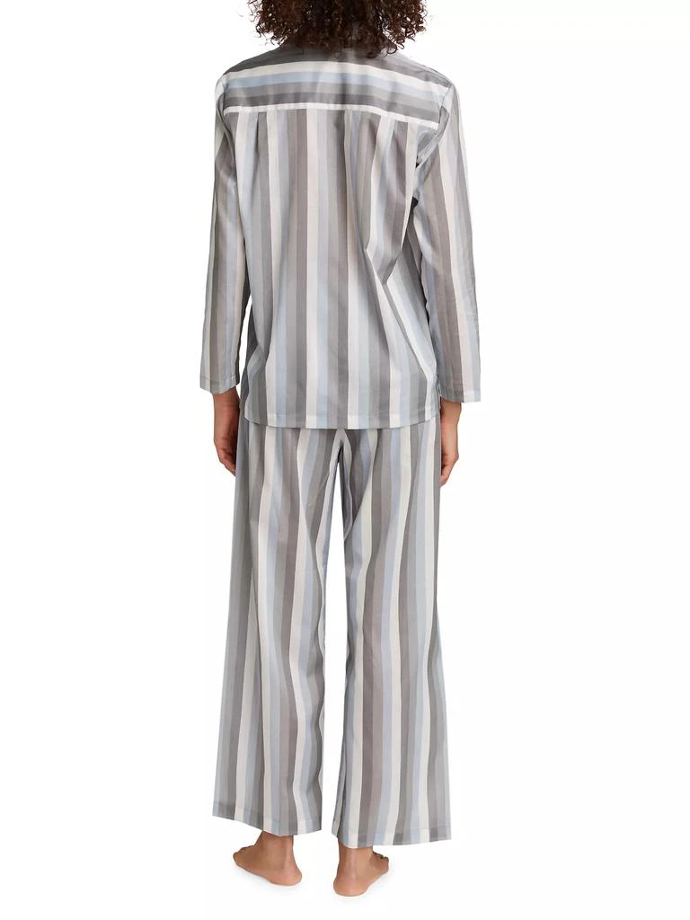 Pour Les Femmes Striped Cotton Long-Sleeve Pajamas 5