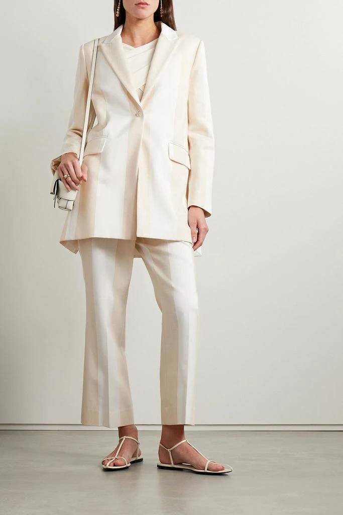 Partow Leo paneled cotton and linen-blend blazer 2