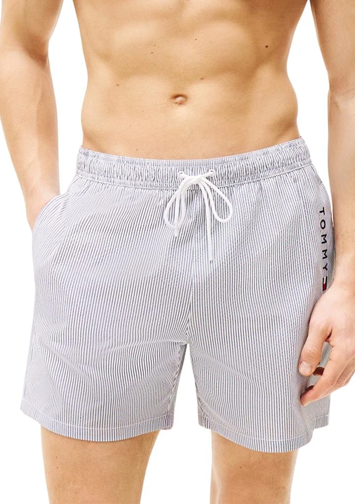 Tommy Hilfiger Medium Drawstring Striped Swim Trunks
