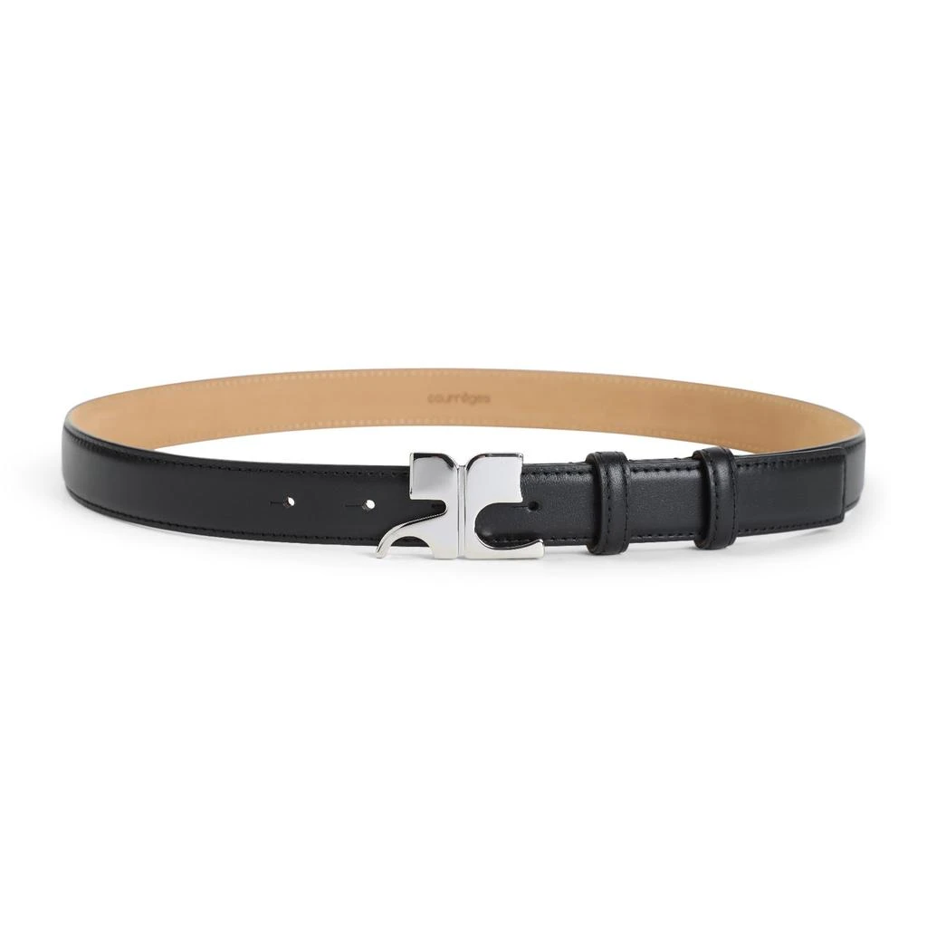 Courrèges Ac Belt - Leather - Black - NWT AC LEATHER BELT 25MM - courrèges main image 3