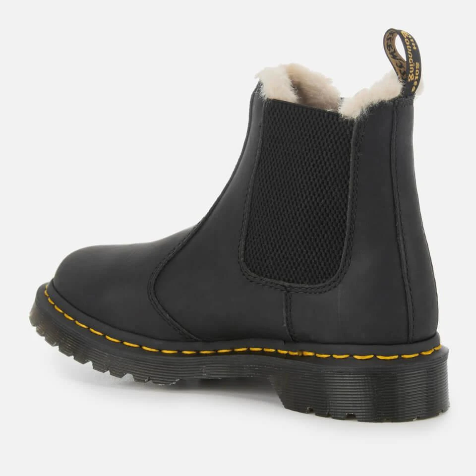 Dr. Martens DR. MARTENS WOMEN'S 2976 LEONORE FAUX FUR LINED CHELSEA BOOTS - BLACK 2