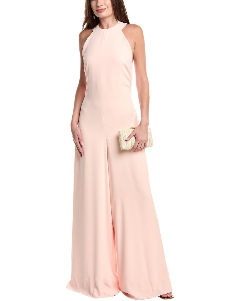 REEM ACRA Sleeveless Wide Leg Jumpsuit
