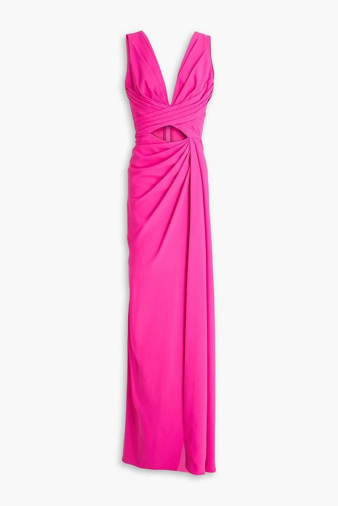 Zuhair Murad Cutout draped crepe gown 1