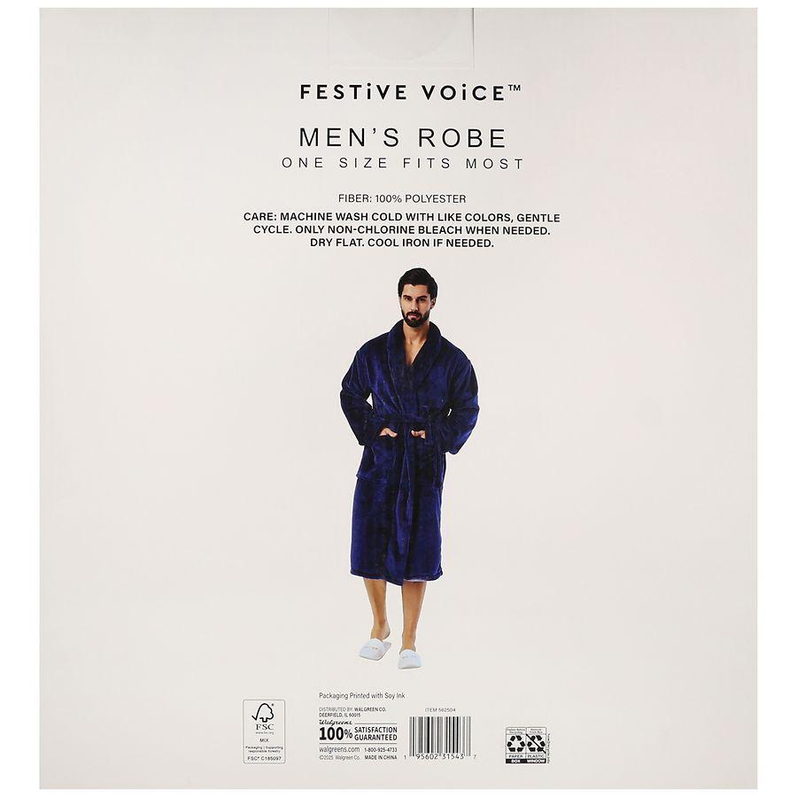 Festive Voice Men's Robe One Size Fits Most